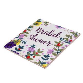 Azulejo Ducha de Novia Flores Vintage