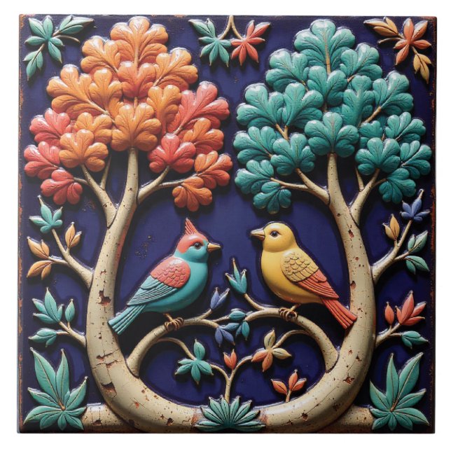 Azulejo Duet Forestal (Frente)