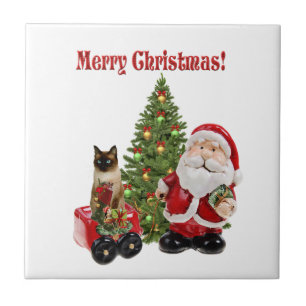 Azulejo Dulce Navidad Santa Claus