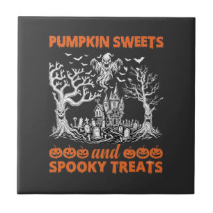 Azulejo Dulces de Calabaza Golosinas Espeluznantes Castill