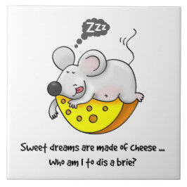 Azulejo Dulces sueños son hechos con el ratón de queso dul