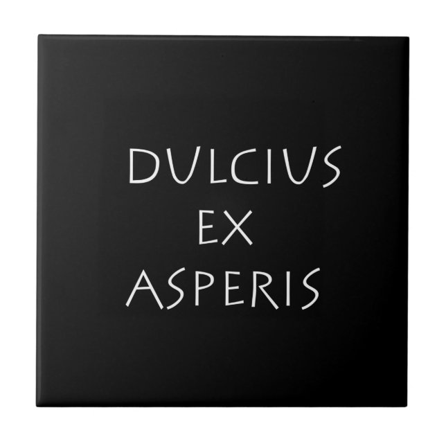 Azulejo Dulcius ex asperis (Frente)