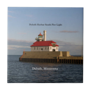 Azulejo Duluth Harbour South Pier Light tile