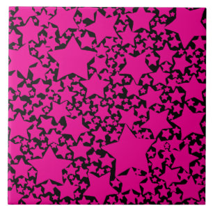 Azulejo Ebb y Flow 2 en magenta y negro