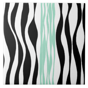 Azulejo Ebb y Flow - Mint Green, White y Black