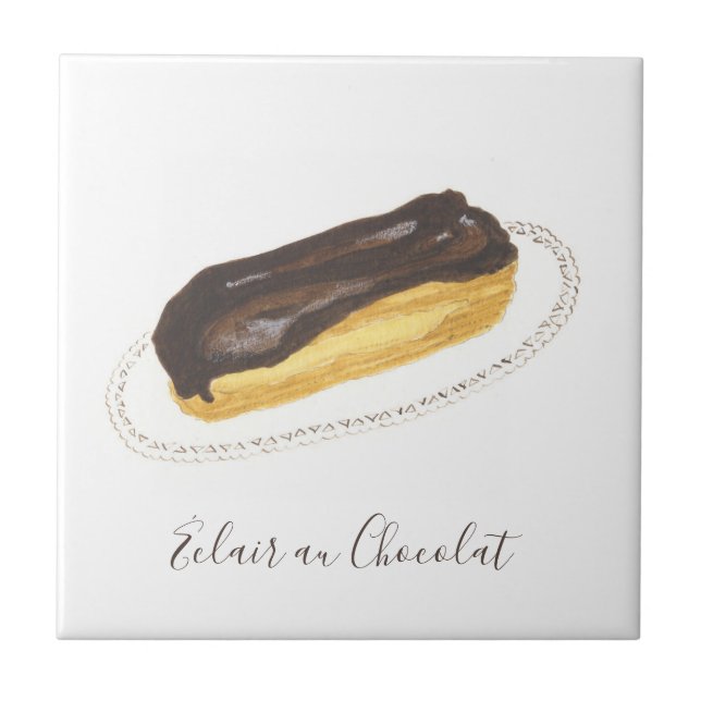 Azulejo Éclair au Chocolat acuarela (Frente)