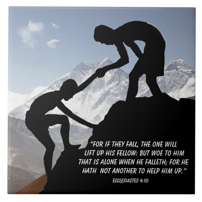 Azulejo Eclesiastes 4:10 (Frente)