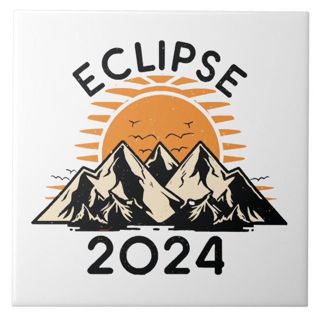 Azulejo Eclipse solar total 2024 (Frente)
