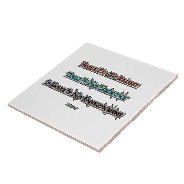 Azulejo Economía vs Medio Ambiente (Lado)