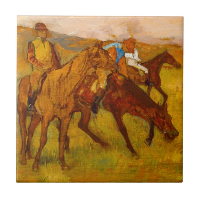 Azulejo Edgar Degas antes de la carrera (Frente)