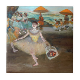 Azulejo Edgar Degas - Bailarina con Bouquet, inclinándose