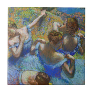 Azulejo Edgar Degas - Bailarinas azules