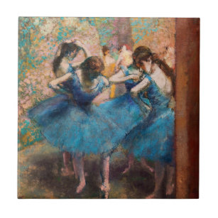 Azulejo Edgar Degas - Bailarinas de azul