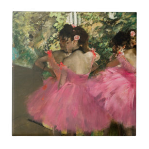Azulejo Edgar Degas - Bailarinas de rosa