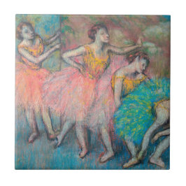 Azulejo Edgar Degas - Cuatro bailarinas