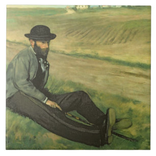 Azulejo Edgar Degas el   Eugene Manet