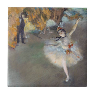 Azulejo Edgar Degas - La estrella / bailarina en el escena