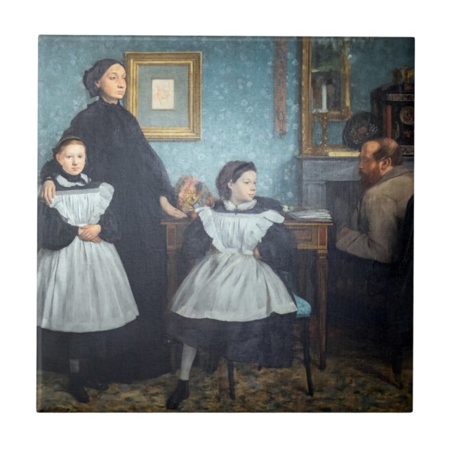 Azulejo Edgar Degas - La familia Bellelli (Frente)