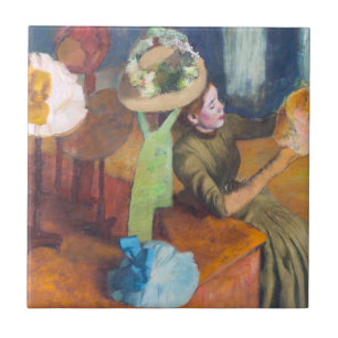 Azulejo Edgar Degas - La tienda de sombreros