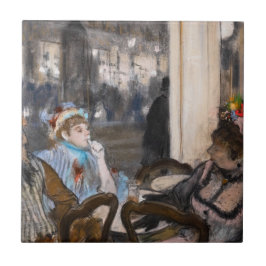 Azulejo Edgar Degas - Mujeres en una terraza cafetería por