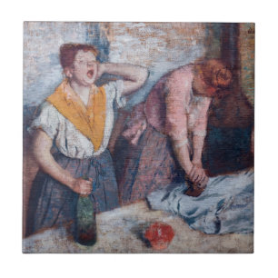 Azulejo Edgar Degas - Mujeres planchando