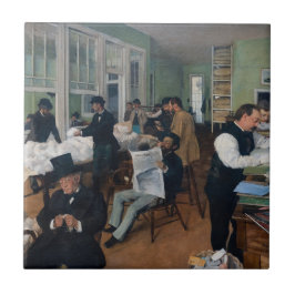 Azulejo Edgar Degas - Oficina de algodón en Nueva Orleans