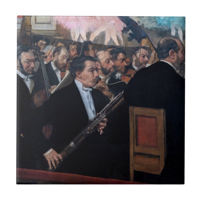 Azulejo Edgar Degas - Orquesta en la Ópera (Frente)