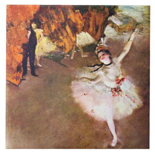 Azulejo Edgar Degas - pintura de Ballerina