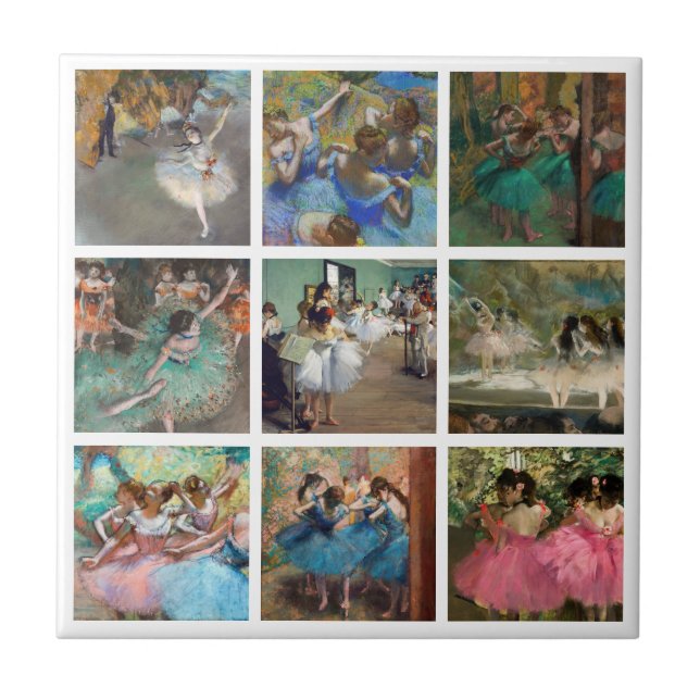 Azulejo Edgar Degas - Selección de Obra Maestra de bailari (Frente)
