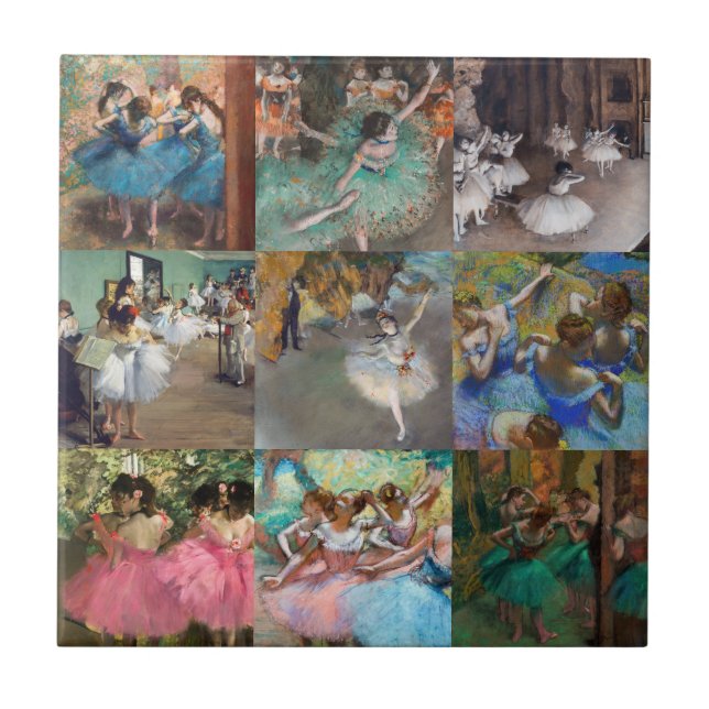 Azulejo Edgar Degas - Selección de Obra Maestra de bailari (Frente)