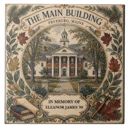 Azulejo Edificio Principal Personalizado Fryeburg Maine Ex