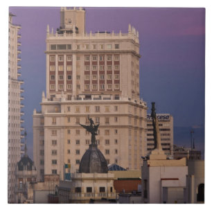 Azulejo Edificios a lo largo de Gran Vía y Edificio España
