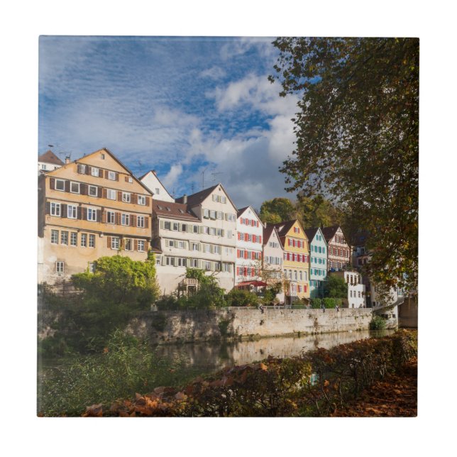 Azulejo Edificios del casco antiguo de Tubingen (Frente)