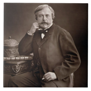Azulejo Edmond de Goncourt (1822-96) de 'Galerie Contemp
