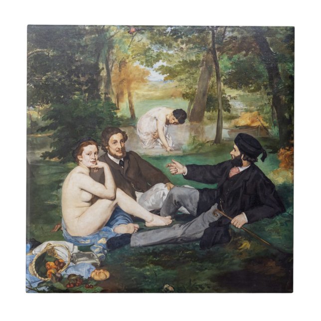 Azulejo Edouard Manet - Almuerzo en el césped (Frente)