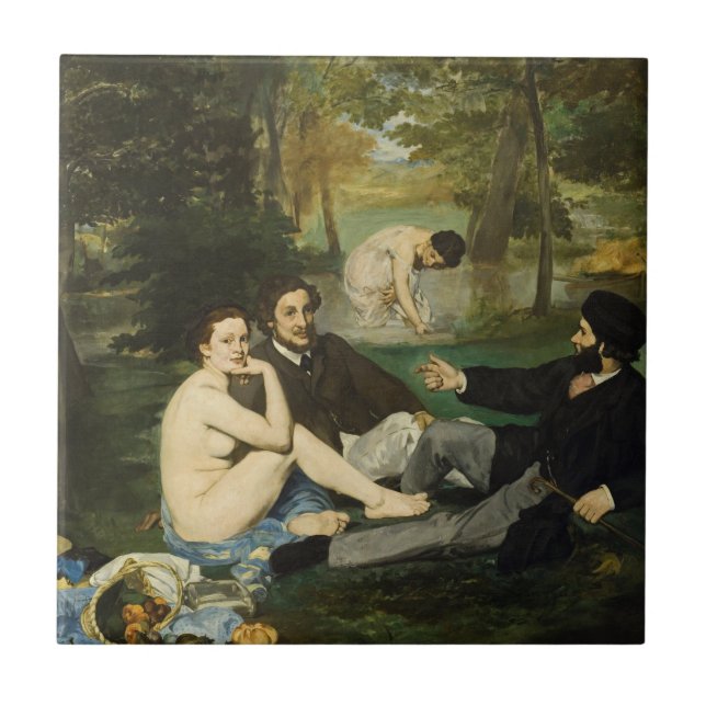 Azulejo Edouard Manet - Almuerzo En La Hierba (Frente)