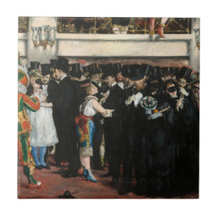Azulejo Edouard Manet - Baile de Máscaras en la Ópera