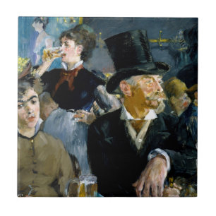 Azulejo Edouard Manet - En el café