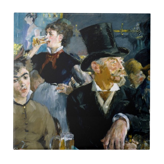 Azulejo Edouard Manet - En el café (Frente)