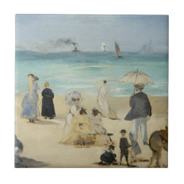 Azulejo Edouard Manet - En la playa, Boulogne-sur-Mer
