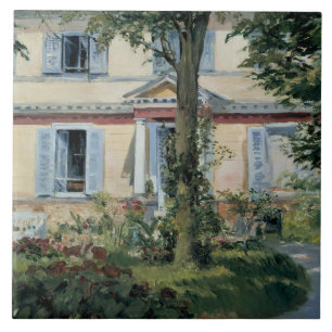 Azulejo Edouard Manet - La casa en Rueil