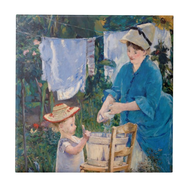 Azulejo Edouard Manet - Lavandería (Frente)