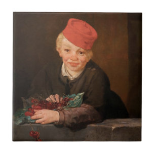 Azulejo Edouard Manet - Niño con Cerezas