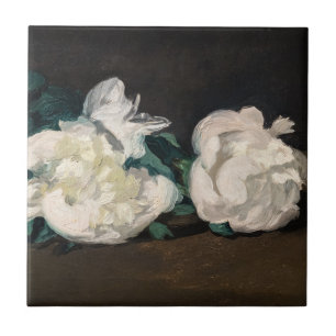 Azulejo Edouard Manet - Rama de Peonías Blancas, Tijeras d