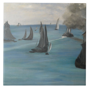 Azulejo Edouard Manet - Vistas al mar, clima tranquilo
