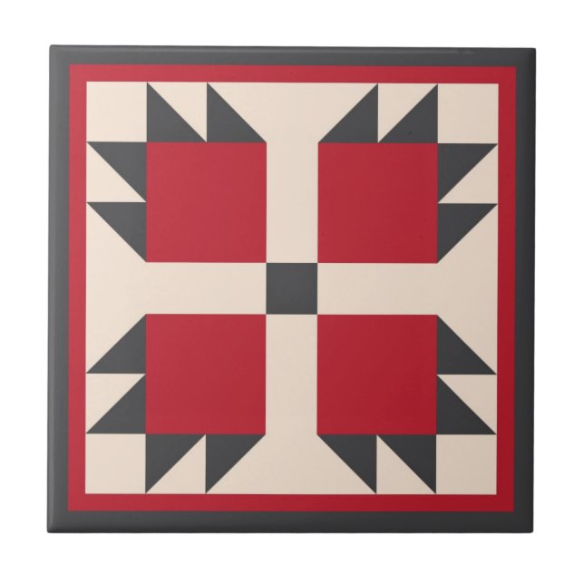 Azulejo Edredón Trivet - bloque de los binturong (Frente)