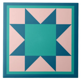 Azulejo Edredón Trivet - estrella del diente de sierra