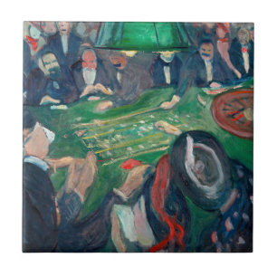 Azulejo Edvard Munch - La mesa de la ruleta en Monte Carlo