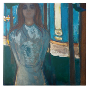 Azulejo Edvard Munch - La voz, Noche de Verano