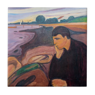 Azulejo Edvard Munch - Melancholy 1894